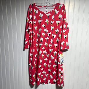Lulu B Lulu-B Colorful Floral Patterned Shift Dress UPF 50+ Women Small NWT
